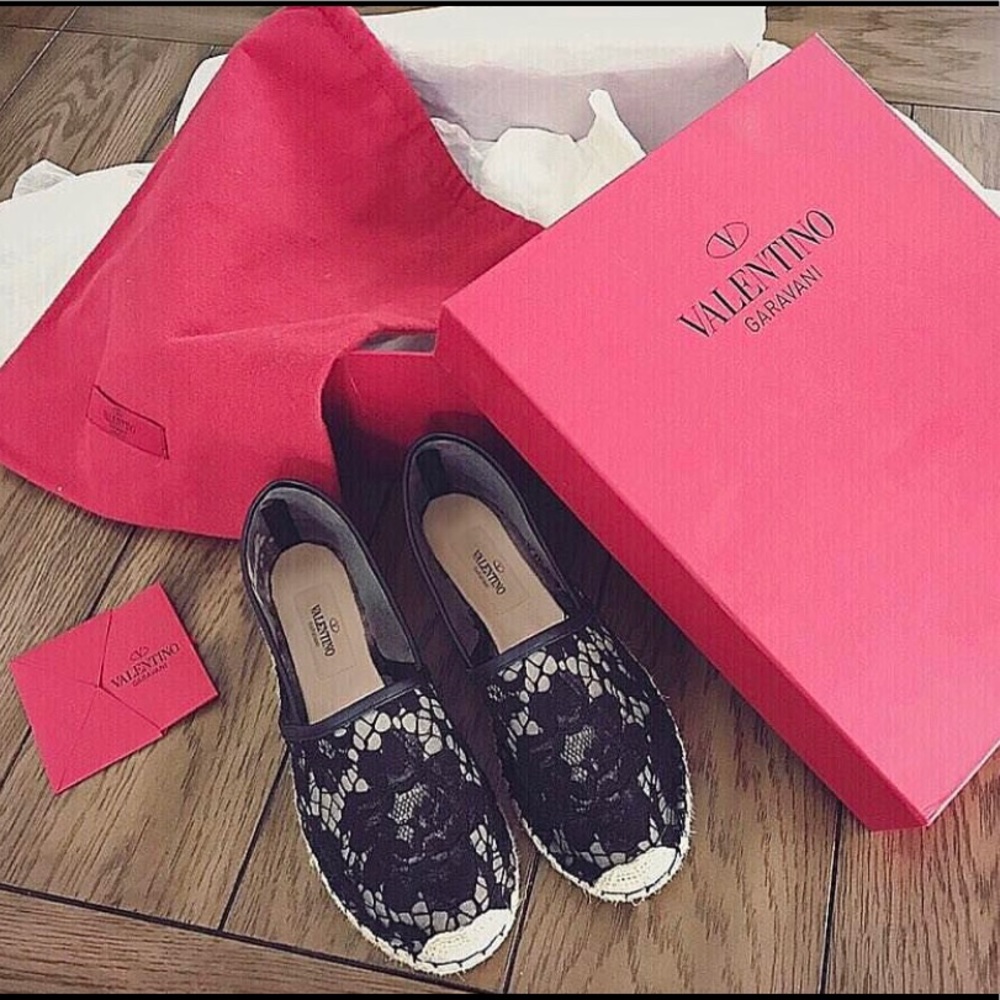 Valentino Lace Espadrilles